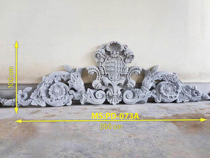 Đắp chỉ hoa văn xi măng nhà biệt thự PD073A